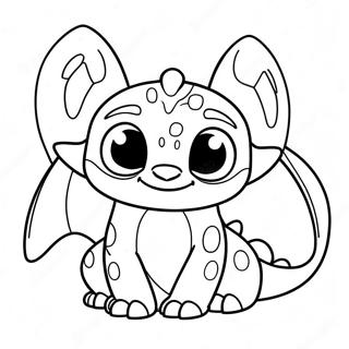 Toothless And Stitch Coloring Pages