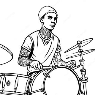 Blink 182 Coloring Pages