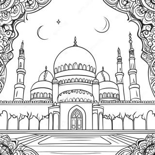 Mosque Coloring Page 67713-54282