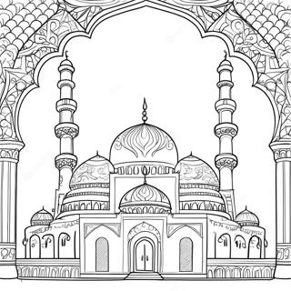 Mosque Coloring Page 67713-54283