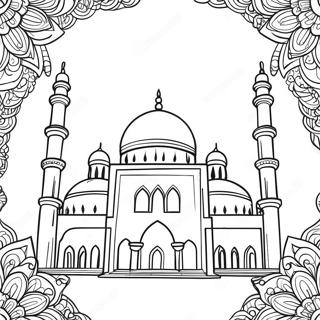 Mosque Coloring Page 67713-54284