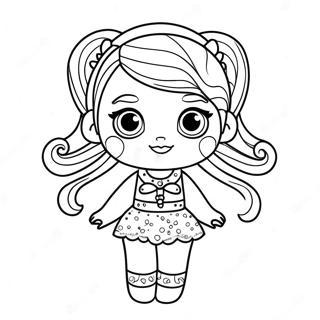 Lol Surprise Glittery Doll Coloring Page 67724-54299