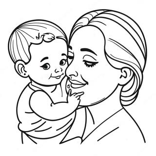 Mom And Baby Coloring Page 67743-54314