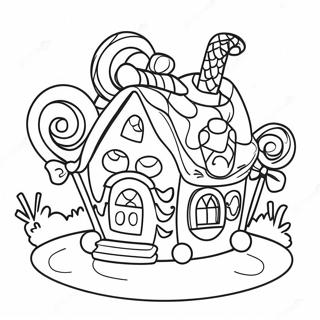 Candy House Coloring Page 67753-54317