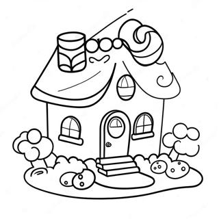 Candy House Coloring Page 67753-54319