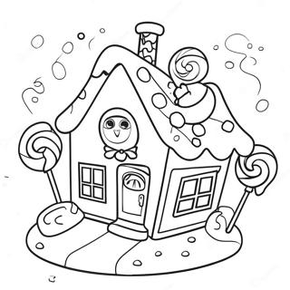 Candy House Coloring Page 67753-54320