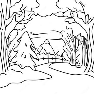 First Day Of Winter Coloring Pages