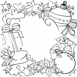 Christmas Border Clipart Coloring Page 67773-54337