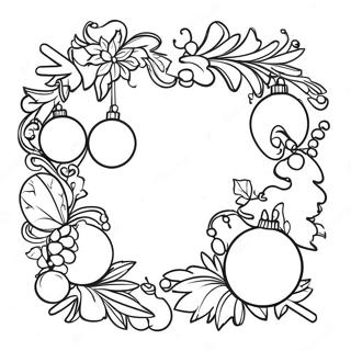 Christmas Border Clipart Coloring Page 67773-54338