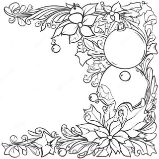 Christmas Border Clipart Coloring Page 67773-54339