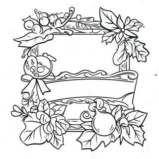 Christmas Border Clipart Coloring Page 67773-54340