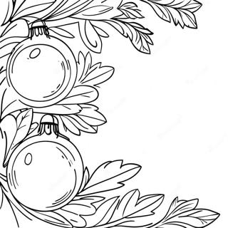 Festive Christmas Border Coloring Page 67774-54333