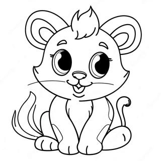 Cute Animal Cut Coloring Page 6777-5517