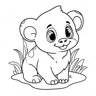 Cute Animal Cut Coloring Page 6777-5520