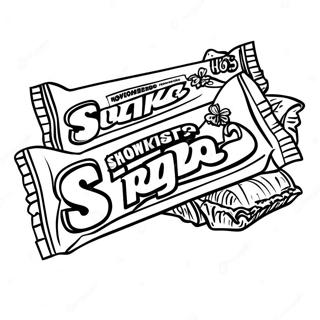 Snickers Candy Bar Coloring Page 67793-54350