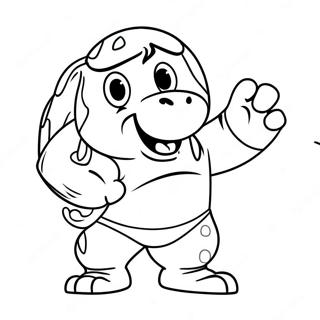 Funny Snickers Mascot Coloring Page 67794-54361