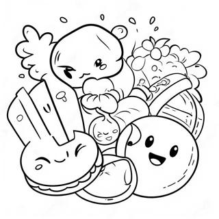 Food Emoji Coloring Pages