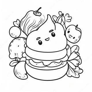 Food Emoji Coloring Page 67803-54355