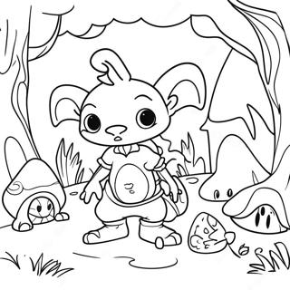 Whimsical Goblin Village Coloring Page 67824-54382