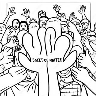 Black Lives Matter Coloring Page 67843-54392