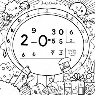 Fun Countdown Numbers Coloring Page 67864-54407