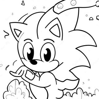 Sonic Christmas Coloring Page 6786-5522