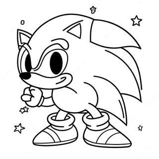 Sonic Christmas Coloring Page 6786-5524