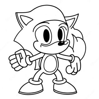 Sonic The Hedgehog In A Santa Hat Coloring Page 6787-5531