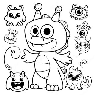 Alphabet Monsters Coloring Page 67893-54430