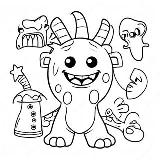 Alphabet Monsters Coloring Page 67893-54431