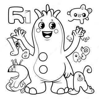 Alphabet Monsters Coloring Page 67893-54432