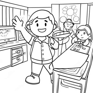 David S Exciting Classroom Adventure Coloring Page 67904-54443