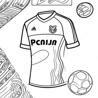 Colorful Soccer Jersey Design Coloring Page 67934-54465