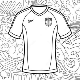 Colorful Soccer Jersey Design Coloring Page 67934-54467