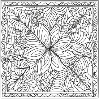 Colorful Quilt Patterns Coloring Page 67954-54488