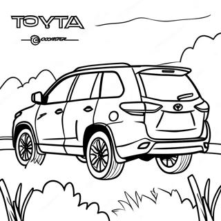 Toyota Highlander Suv Coloring Page 67993-54505