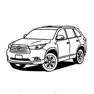 Toyota Highlander Suv Coloring Page 67993-54507