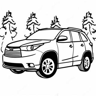 Toyota Highlander Suv Coloring Page 67993-54508