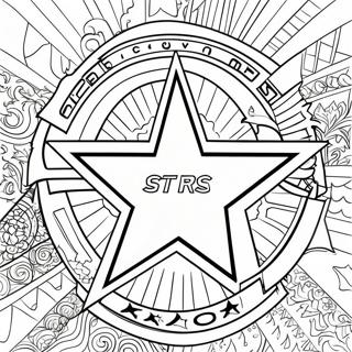 Dallas Stars Logo Coloring Page 68003-54515