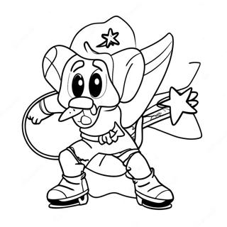 Dallas Stars Mascot Coloring Page 68004-54521