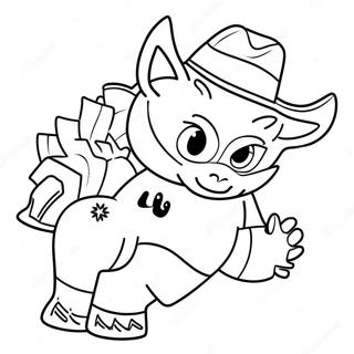 Dallas Stars Mascot Coloring Page 68004-54522