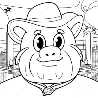 Dallas Stars Mascot Coloring Page 68004-54524