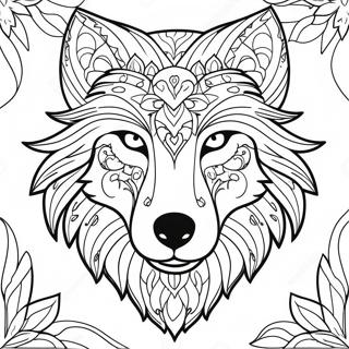 Majestic Wolf Head Coloring Page 68024-54534