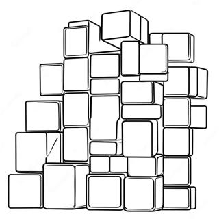 Colorful Tetris Blocks Coloring Page 68054-54561