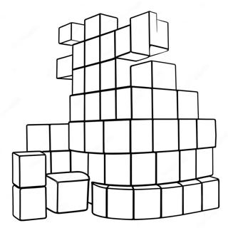 Colorful Tetris Blocks Coloring Page 68054-54562