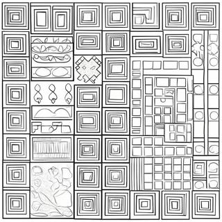 Colorful Tetris Blocks Coloring Page 68054-54563