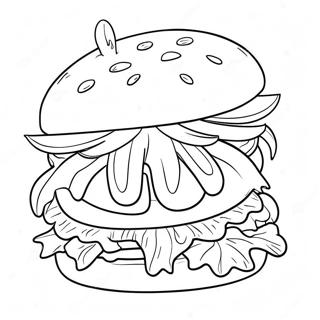 Cat Burger Coloring Pages