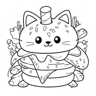 Cat Burger Coloring Page 68063-54567