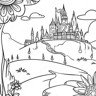 Land Of Stories Map Coloring Page 68083-54584