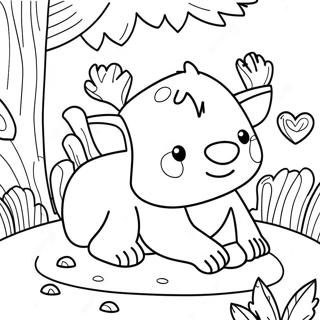 Woodland Animals Coloring Page 68093-54590